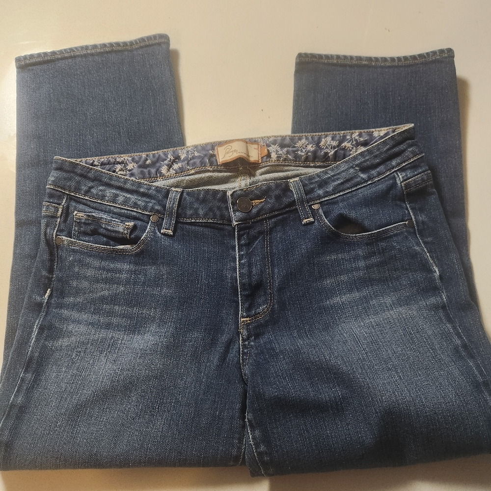 Paige hidden hills cropped jeans size 30